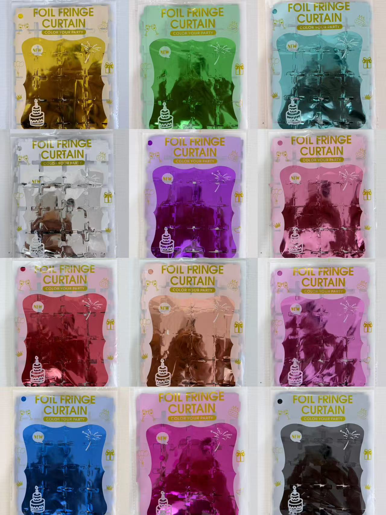 Premium foil curtain color collection